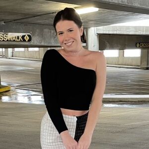 Garage One-Shoulder Asymmetric Top